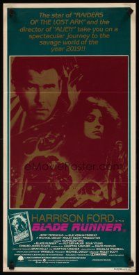 8c343 BLADE RUNNER Aust daybill '82 Ridley Scott sci-fi classic, Harrison Ford, Sean Young