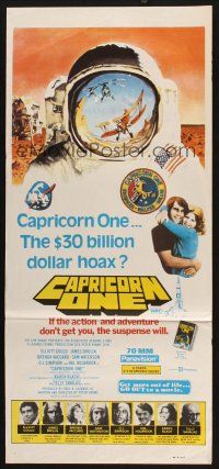 8c370 CAPRICORN ONE Aust daybill '78 Elliott Gould, James Brolin, the 30 billion dollar hoax!