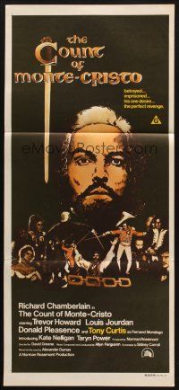 8c392 COUNT OF MONTE CRISTO Aust daybill '75 Richard Chamberlain in title role!