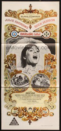 8c399 DARLING LILI Aust daybill '70 Julie Andrews, Rock Hudson, Blake Edwards!
