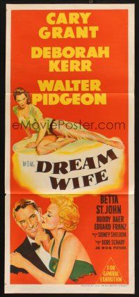8c416 DREAM WIFE Aust daybill '53 great image of Cary Grant & Deborah Kerr, sexy Betta St. John!