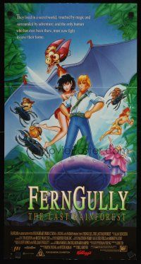 8c450 FERNGULLY Aust daybill '92 cool completely different rainforest cartoon image!
