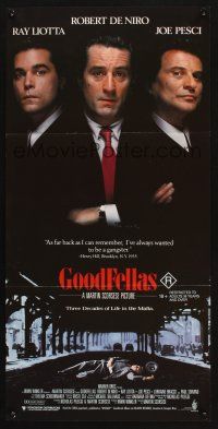 8c520 GOODFELLAS Aust daybill '90 Robert De Niro, Joe Pesci, Ray Liotta, Martin Scorsese classic!