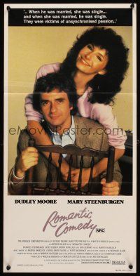 8c765 ROMANTIC COMEDY Aust daybill '83 Dudley Moore & Mary Steenburgen are working things out!