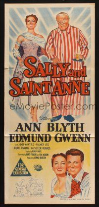 8c775 SALLY & SAINT ANNE Aust daybill '52 Ann Blyth, Edmund Gwenn, Frances Bavier!