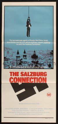 8c776 SALZBURG CONNECTION Aust daybill '72 Barry Newman, from best-selling spy novel by MacInnes!