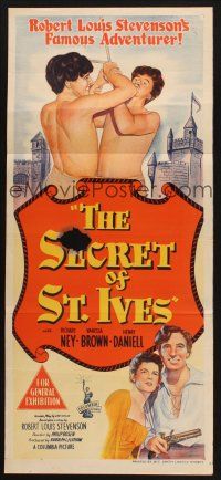 8c793 SECRET OF ST. IVES Aust daybill '49 Robert Louis Stevenson, Richard Ney, Vanessa Brown!