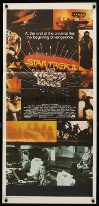 8c843 STAR TREK II Aust daybill '82 The Wrath of Khan, Leonard Nimoy, William Shatner