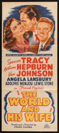 8c844 STATE OF THE UNION Aust daybill '48 Frank Capra, art of Spencer Tracy, Kate Hepburn!
