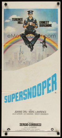 8c856 SUPER FUZZ Aust daybill '81 Corbucci's Poliziotto superpiu, art of Terence Hill on rainbow!