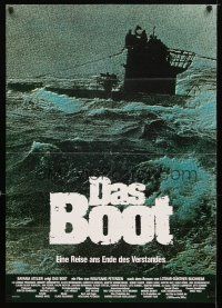 8c108 DAS BOOT German '81 The Boat, Petersen's WW II submarine classic, cool shadowy artwork!
