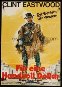 8c112 FISTFUL OF DOLLARS German R78 Sergio Leone, Casaro art of Clint Eastwood!