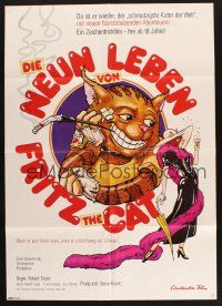 8c116 FRITZ THE CAT German '74 Ralph Bakshi sex cartoon, he's x-rated and animated!