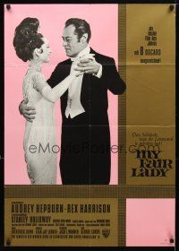 8c136 MY FAIR LADY German '64 different image of Audrey Hepburn & Rex Harrison!