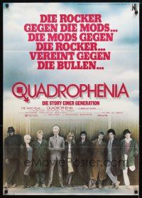 8c143 QUADROPHENIA German '79 great image of The Who & Sting, English rock & roll!