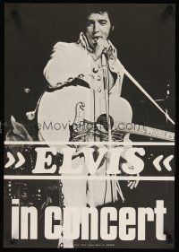 8c165 ELVIS ON TOUR German 16x23 '76 classic artwork of Elvis Presley w/guitar singing!