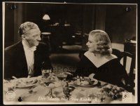 8c246 PERSONAL PROPERTY German LC '37 sexy Jean Harlow dining with E.E. Clive!