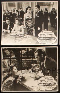 8c250 OTHER LOVE 8 Aust LCs '47 David Niven gave Barbara Stanwyck love but Richard Conte did too!