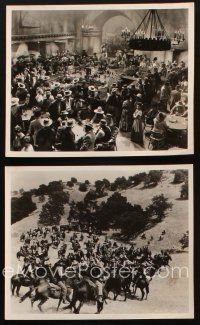 8d933 DUEL IN THE SUN 2 8x10 stills '47 cool shot in saloon w/ Tilly Losch & cowboys on horses!