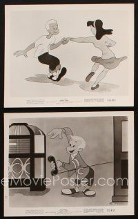8d961 MUSIC LAND 2 8x10 stills '55 Walt Disney, great images of cartoon kids dancing!
