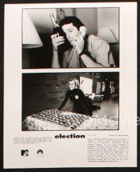 8d853 ELECTION 3 8x10 stills '99 Matthew Broderick & pretty Reese Witherspoon, director candid!