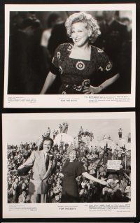 8d439 FOR THE BOYS 8 8x10 stills '91 Bette Midler entertains troops in WWII, James Caan, Segal!