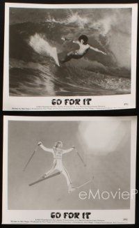 8d749 GO FOR IT 4 8x10 stills '76 cool surfing, skiing & hang gliding images!
