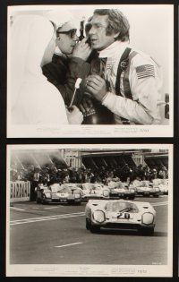 8d503 LE MANS 7 8x10 stills '71 great images of race car driver Steve McQueen & cars on track!