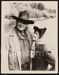 8d976 ROOSTER COGBURN 2 TV 7x9 stills R79 John Wayne wearing eyepatch, Katharine Hepburn!
