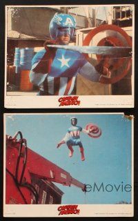 8d250 CAPTAIN AMERICA 2 5 8x10 mini LCs '79 Marvel Comics, Reb Brown, cool superhero action images!