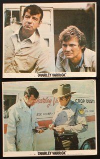 8d074 CHARLEY VARRICK 8 8x10 mini LCs '73 Walter Matthau, Joe Don Baker, Don Siegel crime classic!