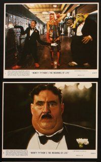 8d143 MONTY PYTHON'S THE MEANING OF LIFE 8 8x10 mini LCs '83 Chapman, Cleese, Gilliam, Idle, Palin!
