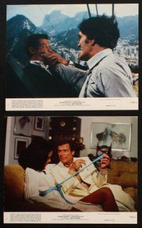 8d146 MOONRAKER 8 8x10 mini LCs '79 Roger Moore as James Bond, sexy Lois Chiles, Kiel as Jaws!