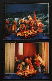 8d161 MUPPETS FROM SPACE 8 8x10 mini LCs '99 Kermit, Miss Piggy, Fozzie Bear, Gonzo, Animal!