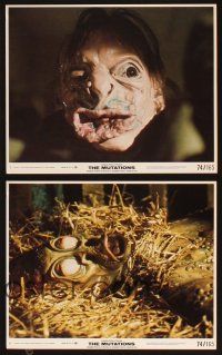 8d165 MUTATIONS 8 8x10 mini LCs '74 creepy images of mad doctor Donald Pleasence & mutants!