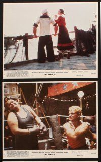 8d175 POPEYE 8 8x10 mini LCs '80 Robert Altman, Robin Williams & Shelley Duvall, E.C. Segar!