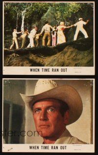 8d220 WHEN TIME RAN OUT 7 8x10 mini LCs '80 Paul Newman, William Holden & Jacqueline Bisset