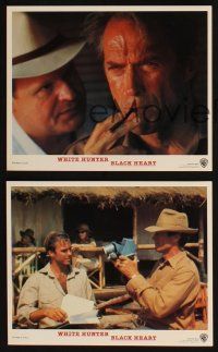 8d196 WHITE HUNTER, BLACK HEART 8 8x10 mini LCs '90 Clint Eastwood as director John Huston!