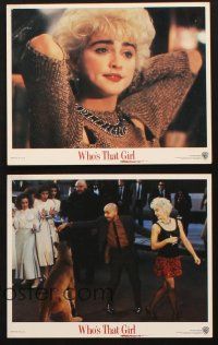8d276 WHO'S THAT GIRL 4 8x10 mini LCs '87 young rebellious Madonna, Griffin Dunne!