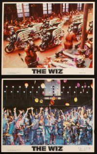 8d277 WIZ 4 8x10 mini LCs '78 wild images from musical Wizard of Oz adaptation!