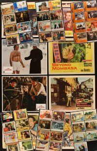 8e022 LOT OF 55 LOBBY CARDS '37 - '83 great images from a variety of decades & genres!