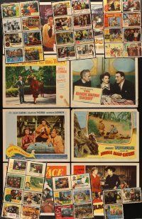 8e024 LOT OF 49 LOBBY CARDS '40s-60s great images from a variety of different movies!