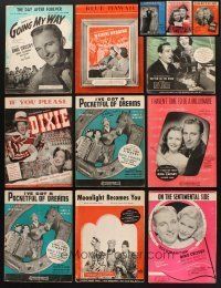 8e039 LOT OF 12 BING CROSBY SHEET MUSIC '30s-40s The Day After Forever, If You Please & more!