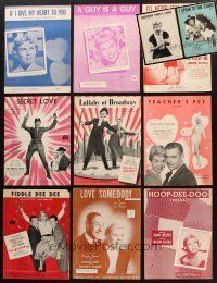 8e040 LOT OF 11 DORIS DAY SHEET MUSIC '40s-50s A Guy is a Guy, Secret Love, Teacher's Pet & more!