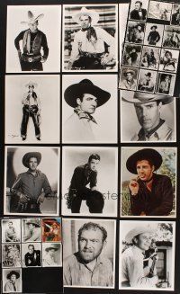 8e074 LOT OF 31 COWBOY B-WESTERN REPRO 8x10 STILLS '80s great images of cowboy actors!