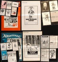 8e091 LOT OF 24 FOLDED AND UNFOLDED UNCUT PRESSBOOKS '50s-60s a variety of cool advertising!