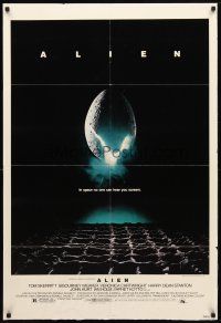 8f014 ALIEN 1sh '79 Ridley Scott outer space sci-fi monster classic, cool hatching egg image!