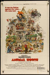 8f024 ANIMAL HOUSE style B 1sh '78 John Belushi, Landis classic, art by Nick Meyerowitz!