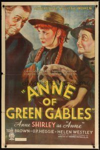 8f025 ANNE OF GREEN GABLES 1sh '34 Anne Shirley in L.M. Montgomery's classic of Canadian literature!