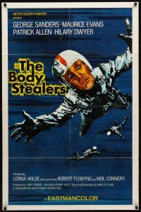 8f078 BODY STEALERS int'l 1sh '70 George Sanders, Maurice Evans, skydiver in peril!